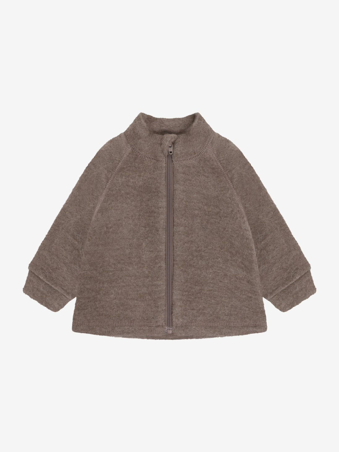 CeLaVi - Baby Jacke mit Reißverschluss aus Wolle braun