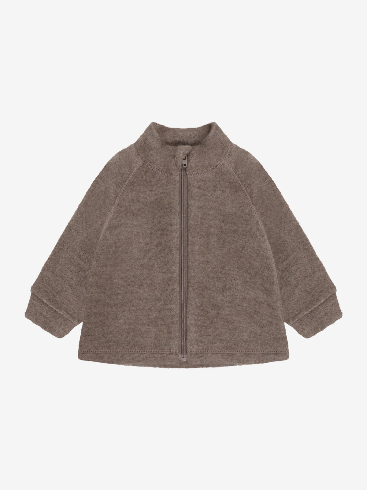 CeLaVi - Baby Jacke mit Reißverschluss aus Wolle braun