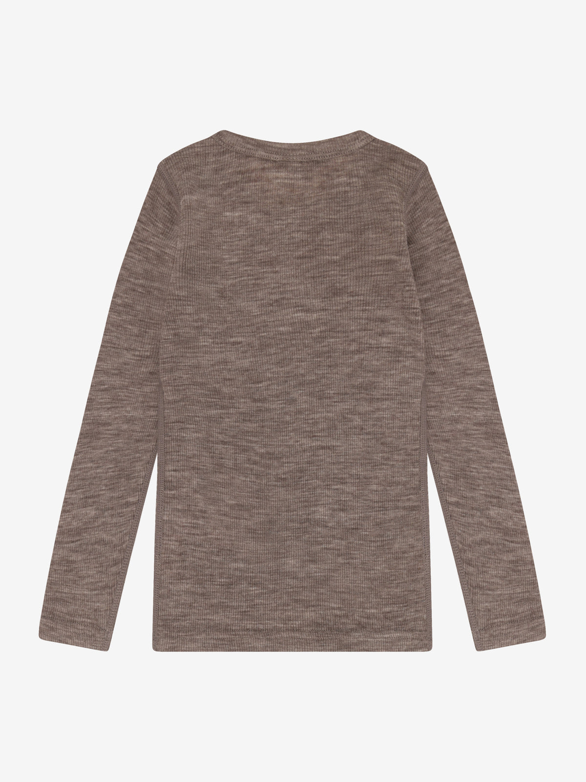 CeLaVi - Kinder Langarmshirt 100 % Wolle braun