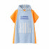 Chamaye - Kinder Poncho aus Baumwolle Summe Blue