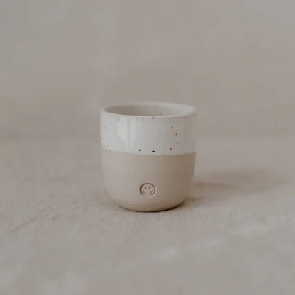 Eulenschnitt - handgemachter Espresso Becher Smiley