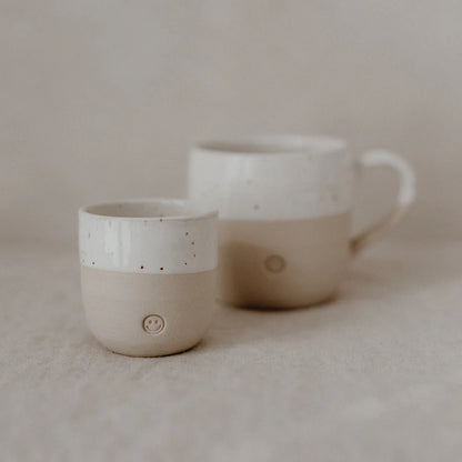 Eulenschnitt - handgemachter Espresso Becher Smiley