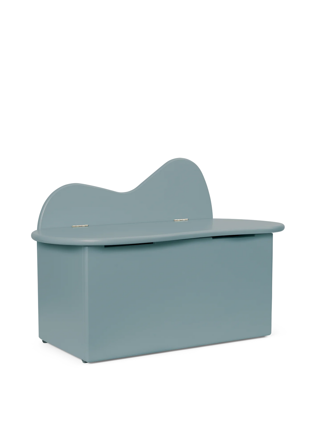 ferm LIVING - Kinderbank mit Stauraum aus Holz blau
