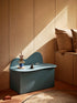 ferm LIVING - Kinderbank mit Stauraum aus Holz blau