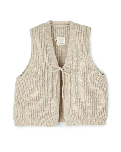 Halfen - Damen Strickweste Alpaka beige