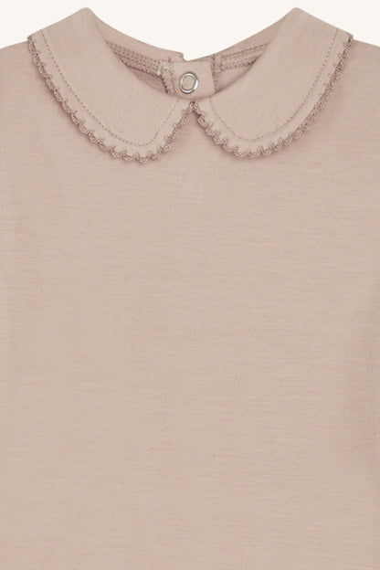 Hust &amp; Claire - Baby Body Beate rosa mit Kragen