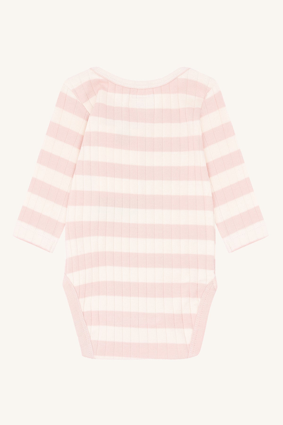 Hust &amp; Claire - Baby Body Baumwolle (bio) Streifen rosa/ natur