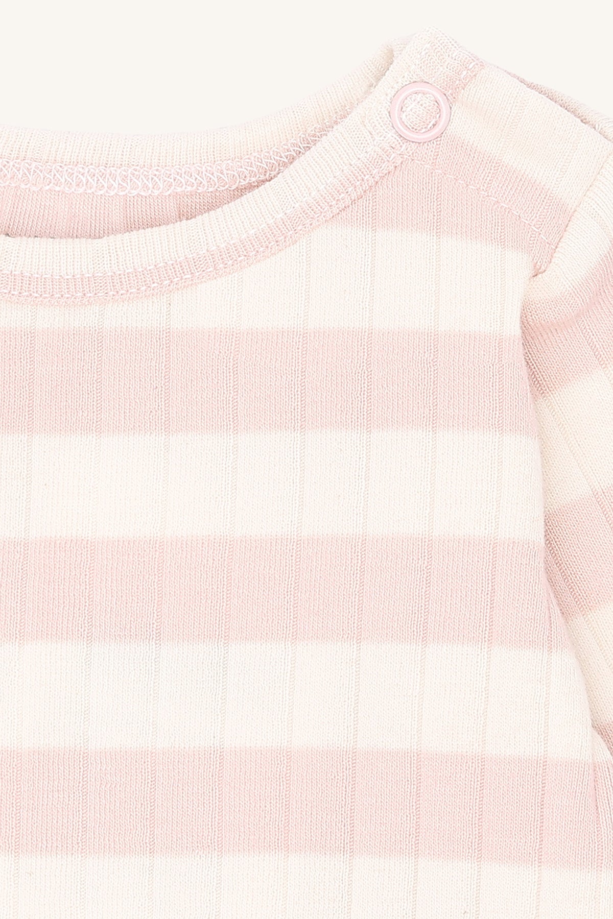 Hust &amp; Claire - Baby Body Baumwolle (bio) Streifen rosa/ natur