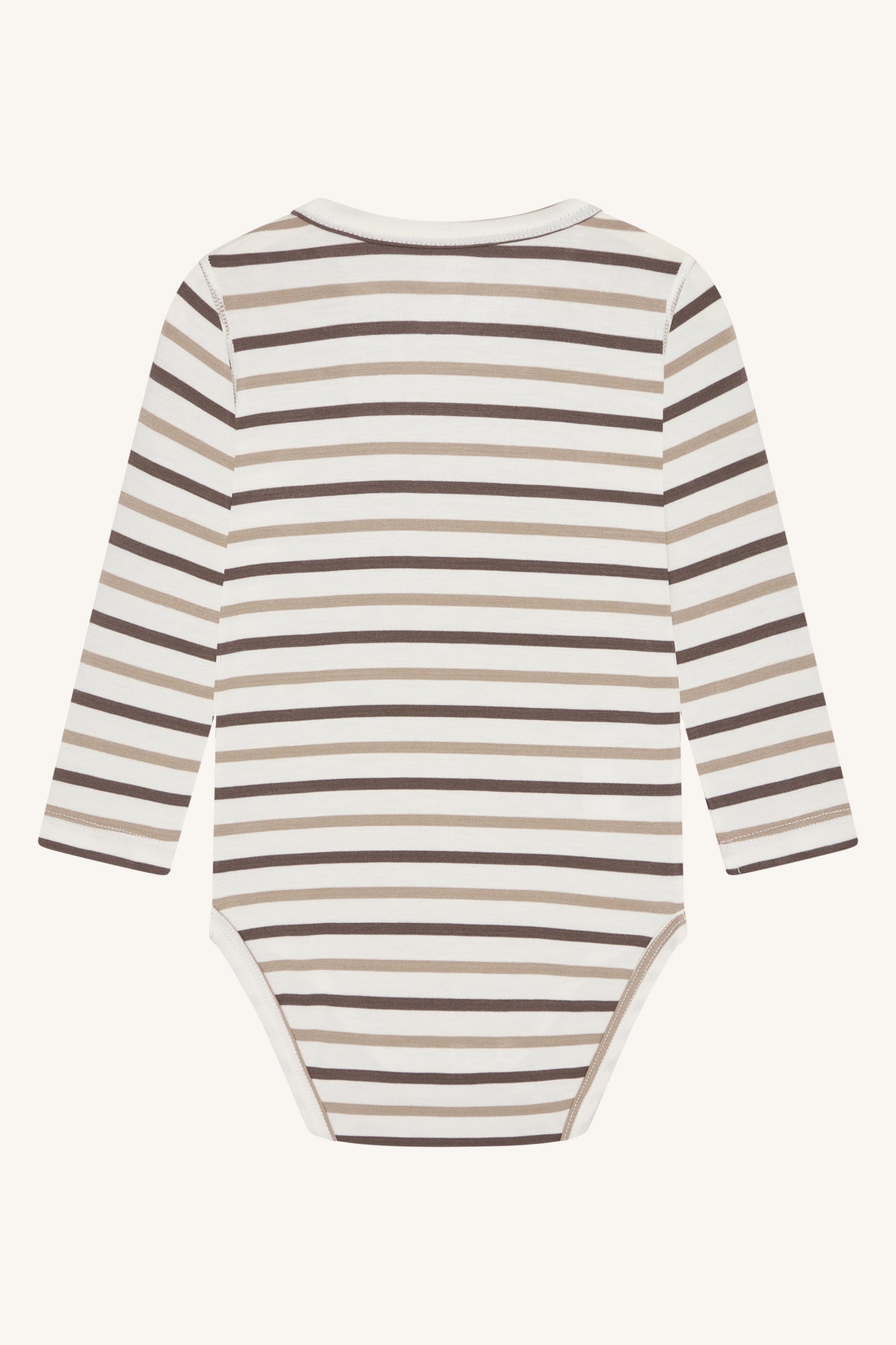 Hust &amp; Claire - Baby Body Buller Bambus Streifen braun