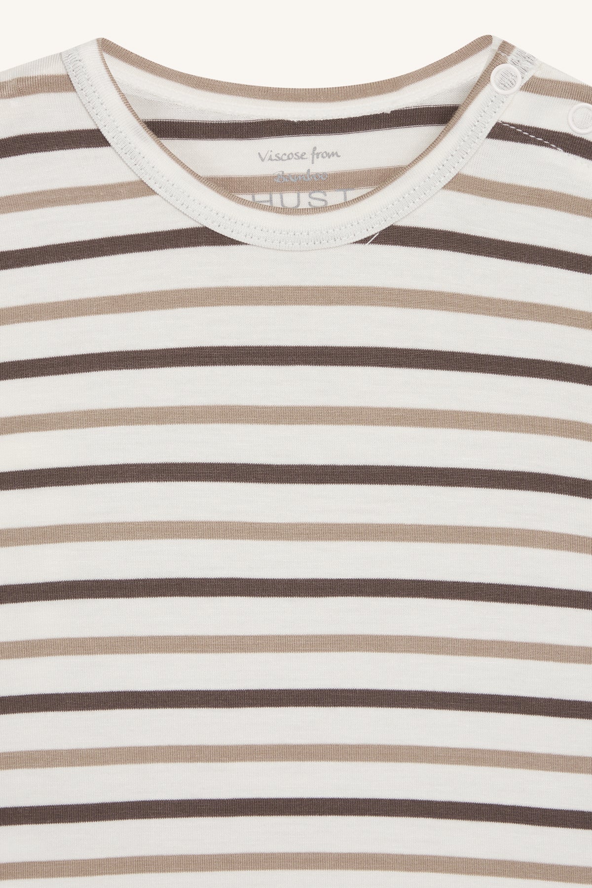 Hust &amp; Claire - Baby Body Buller Bambus Streifen braun