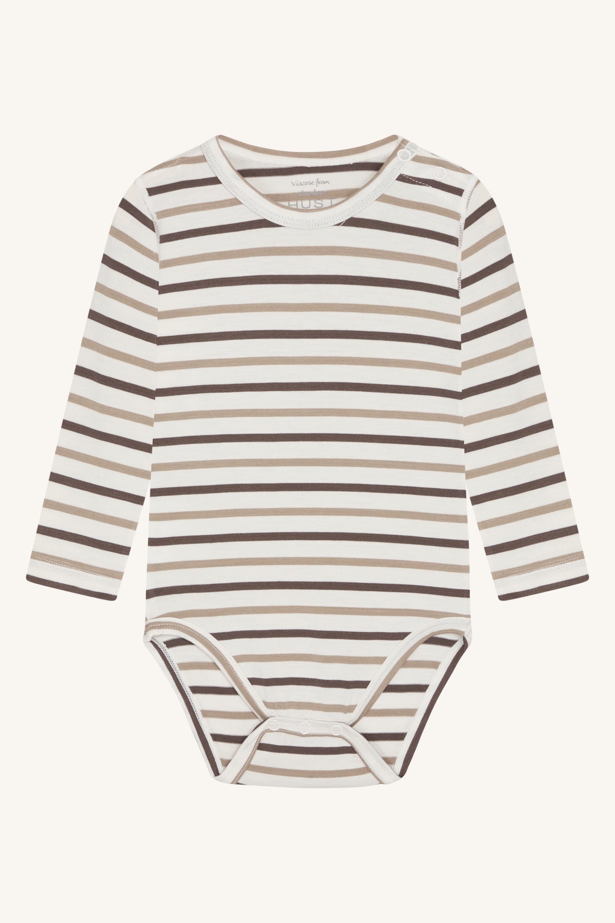 Hust &amp; Claire - Baby Body Buller Bambus Streifen braun