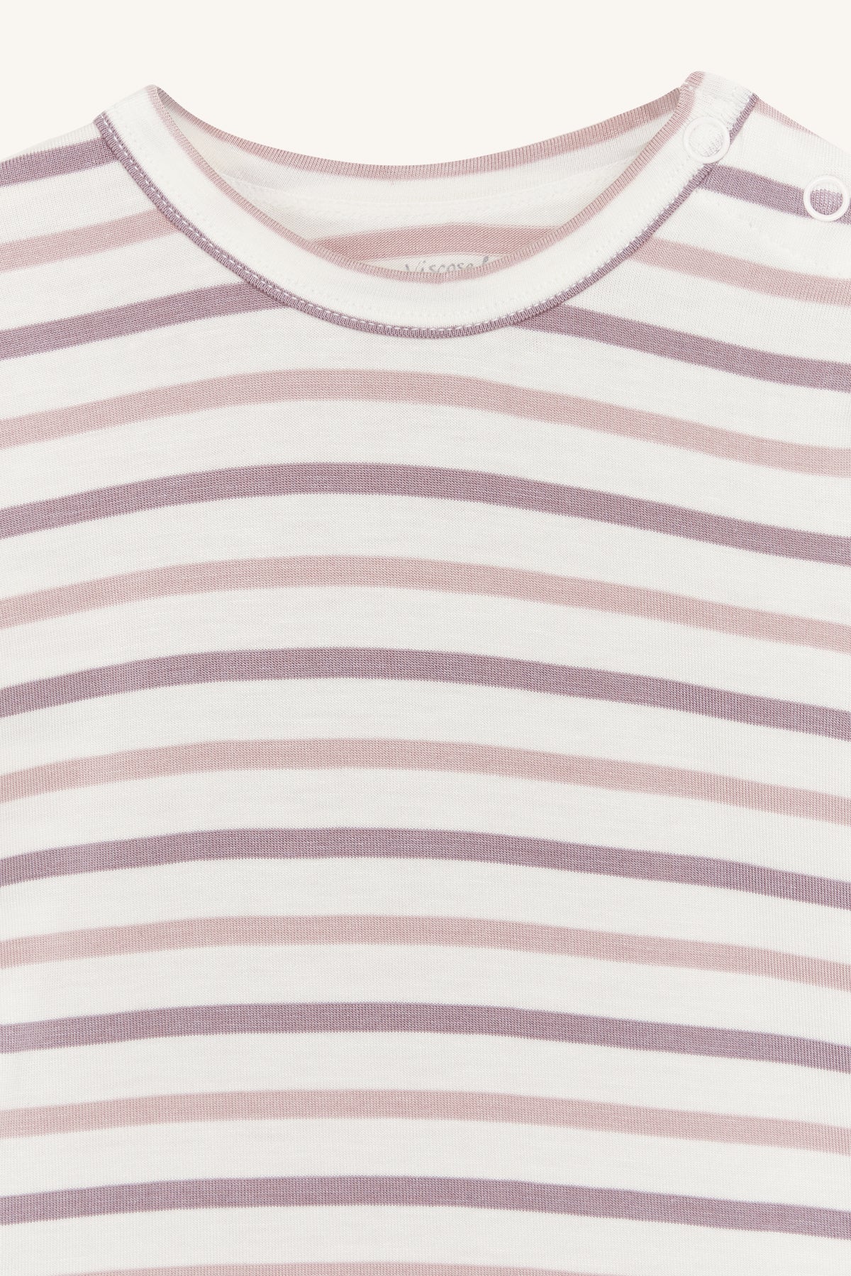 Hust &amp; Claire - Baby Body Buller Bambus Streifen rosa