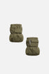 Füßlinge mit Baumwollfutter von Hust & Claire  haben elastische Knöchel mit verstellbaren Klettbändern. 