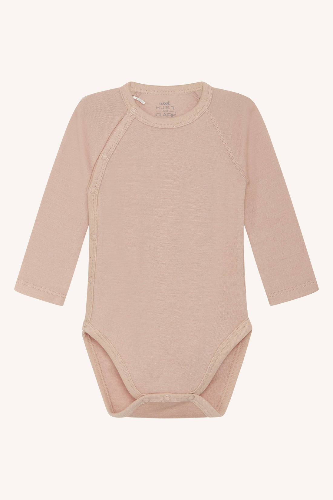 Hust & Claire - Baby Body Bia Wolle rosa