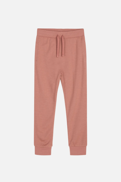 Warme Jogginghose mit elastischem Kordelzug und Seitennahttaschen von Hust &amp; Claire besteht außen aus Wolle und innen Viskose aus Bambus.
