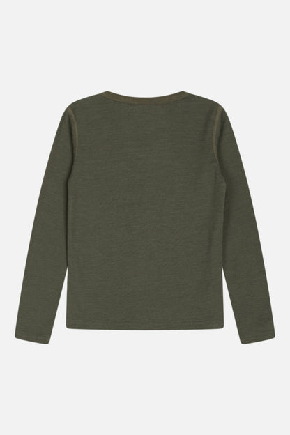 Hust &amp; Claire - Kinder Langarmshirt Wolle Abba grün - AURYN Shop
