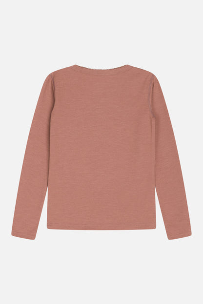 Hust &amp; Claire - Kinder Langarmshirt Wolle Abba rosa - AURYN Shop
