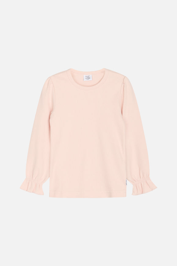 Süßes Langarmshirt aus weicher Baumwolle mit plissierte Schultern von Hust &amp; Claire.