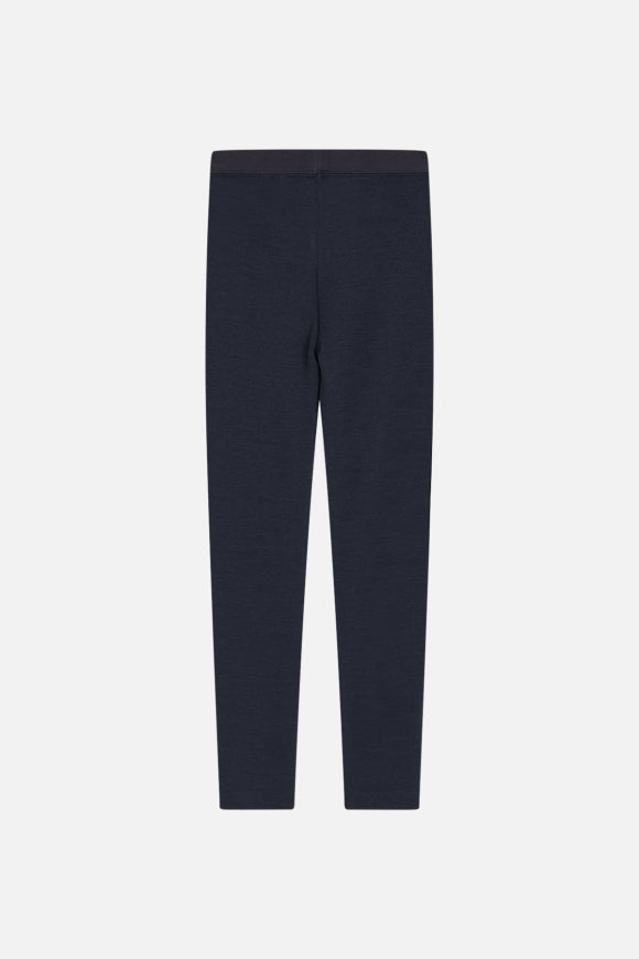 Warme Leggings mit elastischem Bund von Hust & Claire besteht außen aus Wolle und innen Viskose aus Bambus.