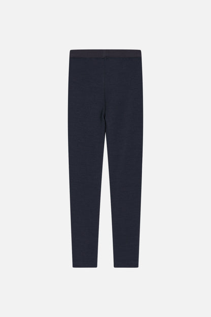 Warme Leggings mit elastischem Bund von Hust &amp; Claire besteht außen aus Wolle und innen Viskose aus Bambus.