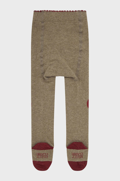 Hust &amp; Claire - Baby Strumpfhose Frankie Herz beige