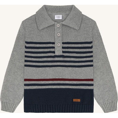 Hust & Claire - Kinder Strickpullover "Pelle", gestreift
