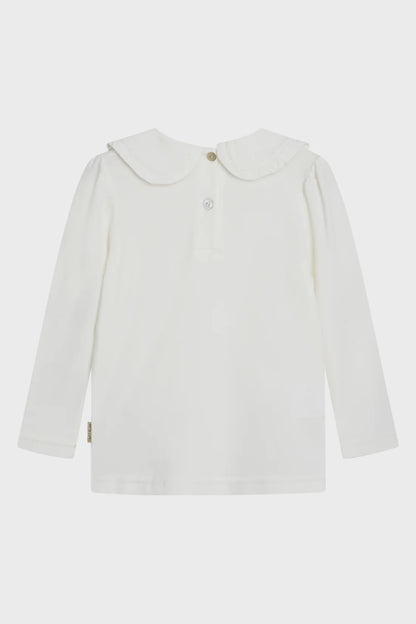 Hust &amp; Claire - Kinder Langarmshirt mit Kragen Alma weiß