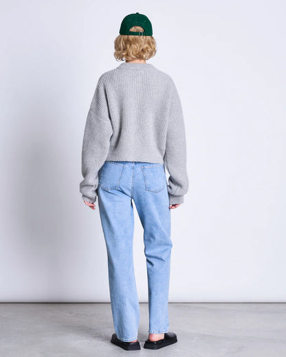 Jan ´n June - Strickjacke Beni Wolle hellgrau