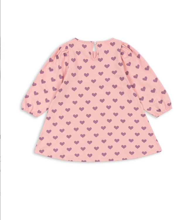 Konges Slojd - Baby Kleid Herz rosa Baumwolle (bio)