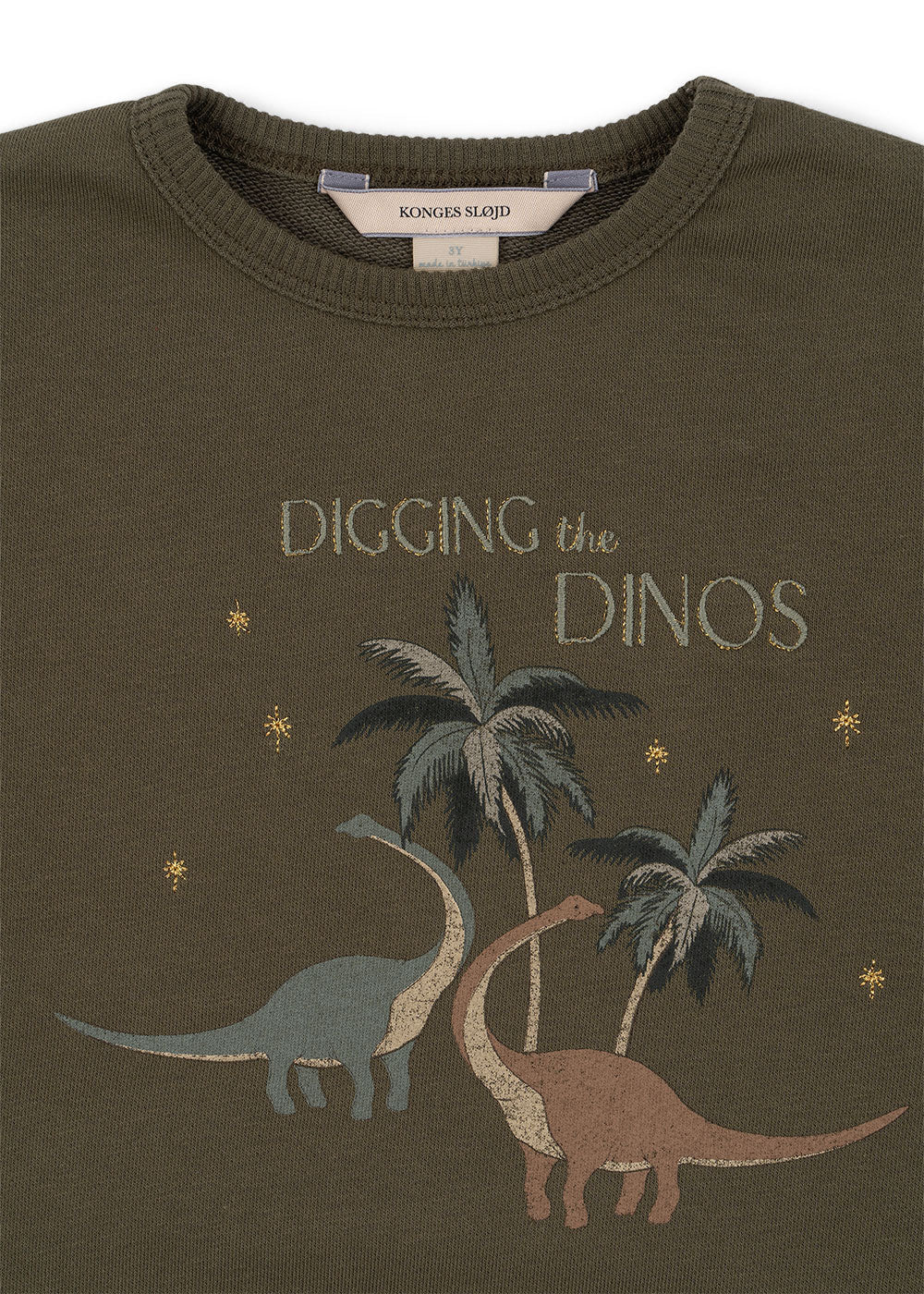Konges Slojd - Baby Pullover aus Biobaumwolle Dinos