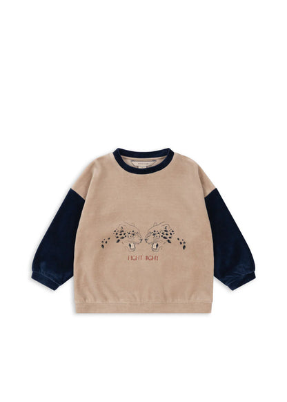 Klassisches Sweatshirt aus weichem Samt von Konges Slojd


