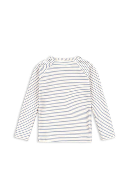 Konges Slojd - Kinder Badeshirt Aster blau gestreift