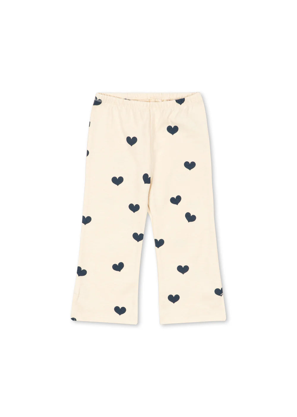 Konges Slojd - Baby Leggings mit Herzen in blau / beige