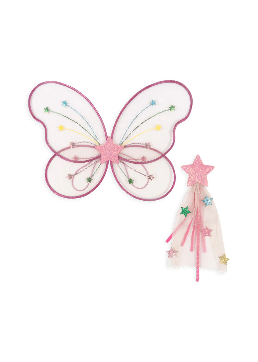 Konges Slojd - Feenkostüm-Set: Fügel / Zauberstab für Mädchen/Kinder