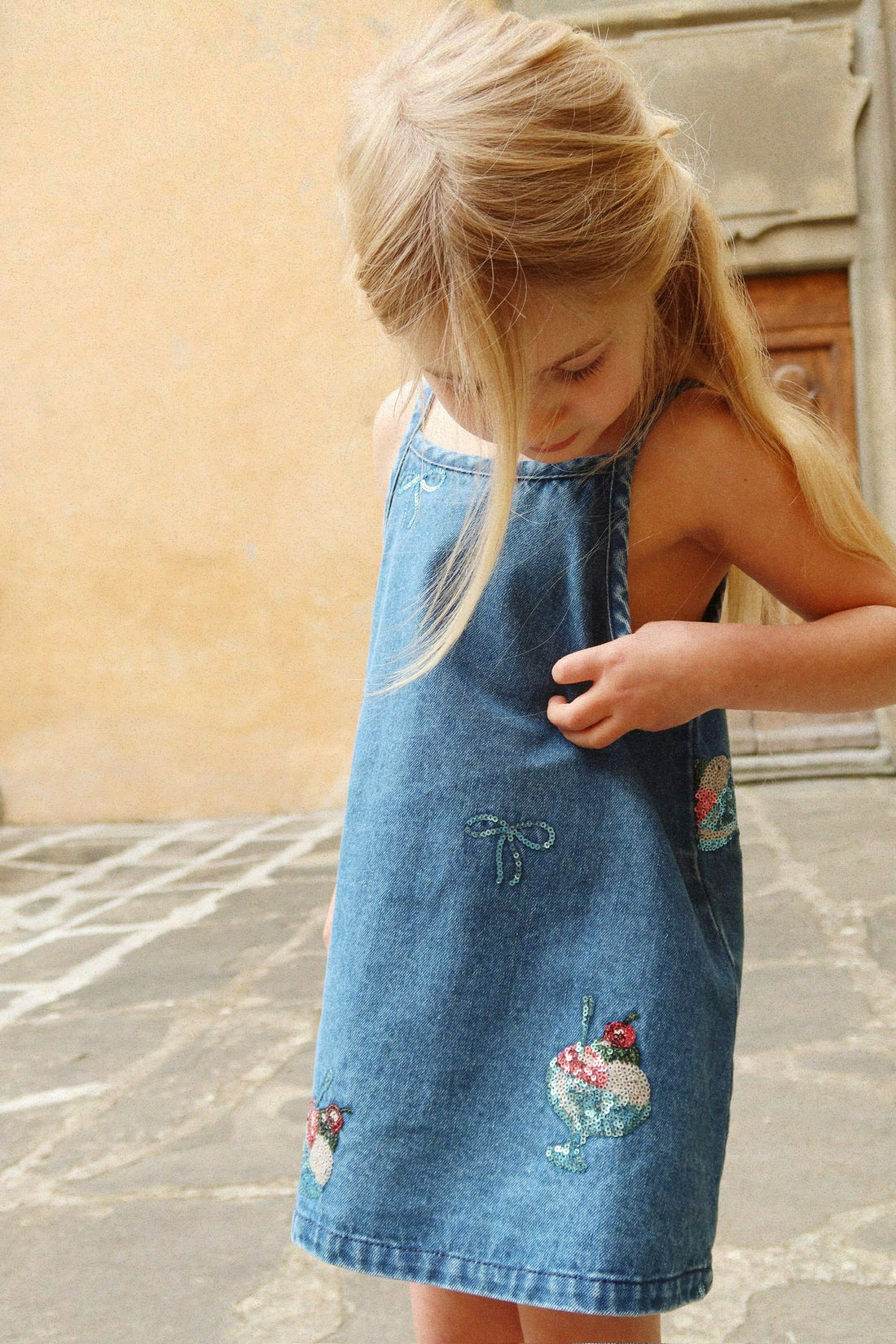 Konges Slojd - Baby Jeanskleid "Gelato"