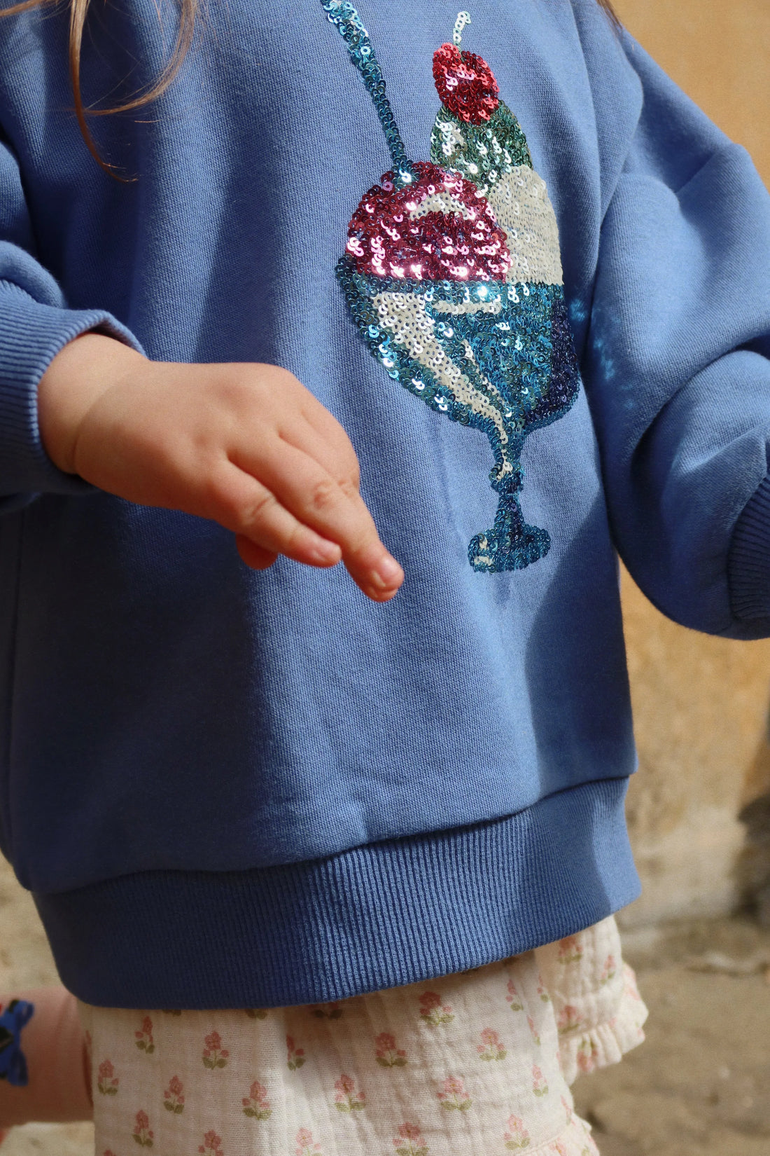 Konges Slojd - Baby Langarmshirt "Loumilla" blau