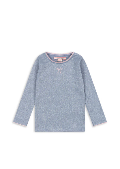 Konges Slojd - Kinder Langarmshirt lila mit Schleife für Mädchen