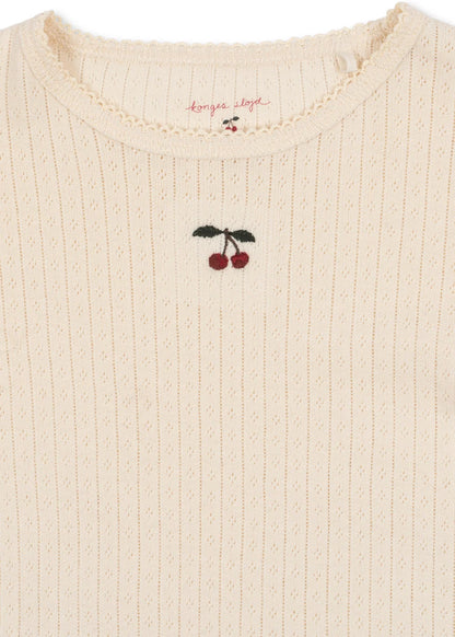 Konges Slojd - Kinder Langarmshirt "White Smoke" Baumwolle (Bio)