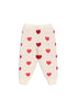 Konges Slojd - Baby Strickhose mit Herzen in beige für Kleinkinder/Mädchen