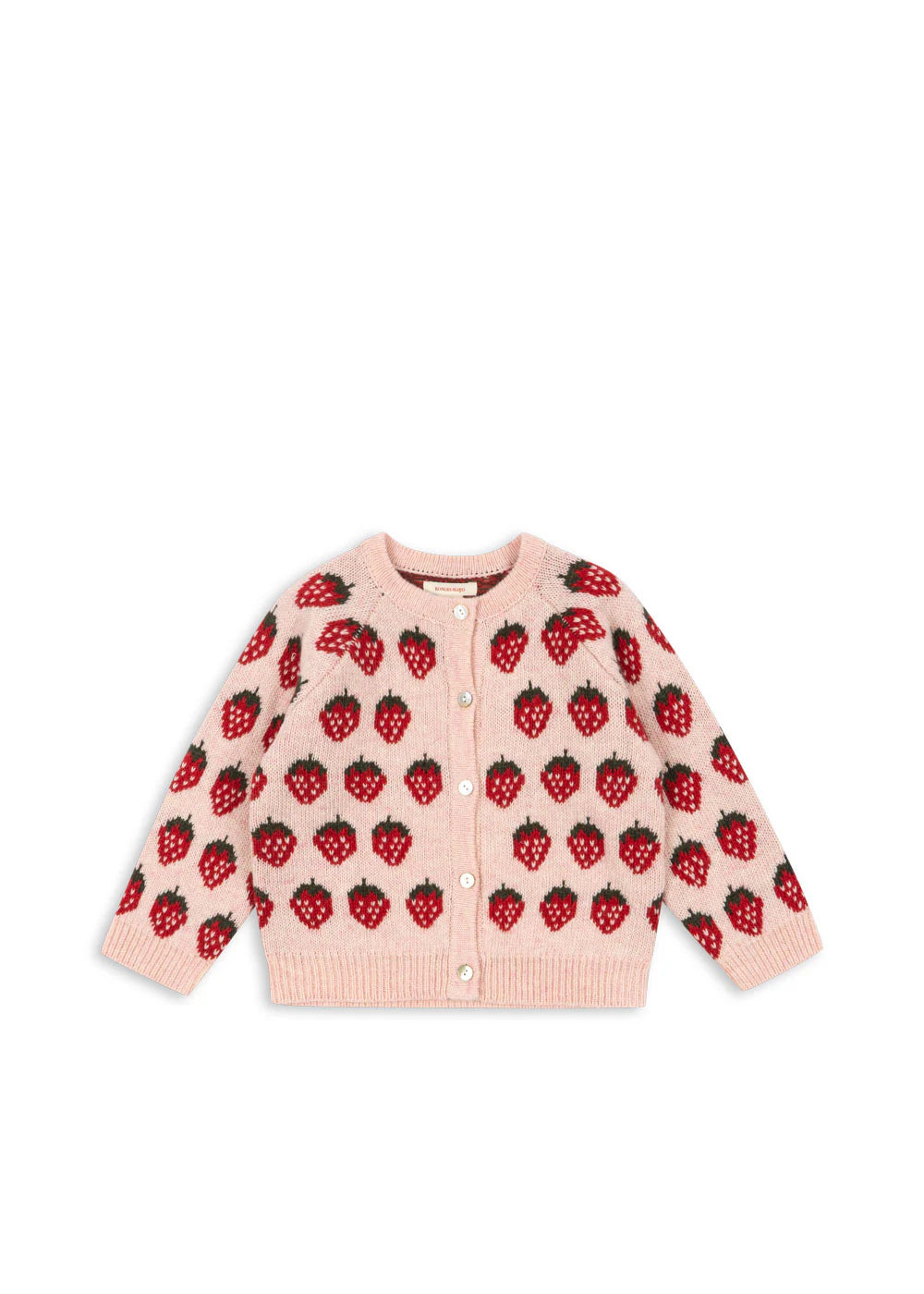 Konges Slojd - Kinder Strickjacke "Erdbeere" für Mädchen