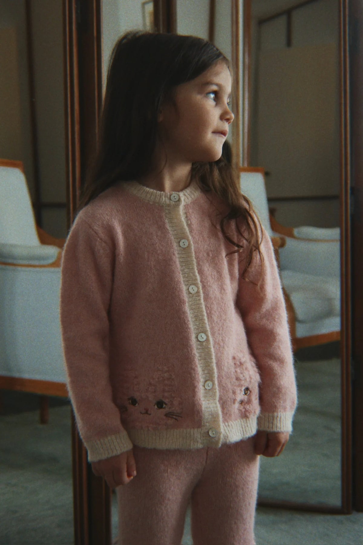 Konges Slojd - Baby Strickjacke "Kitty" rosa - AURYN Shop