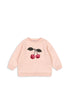 Konges Slojd - Baby Sweatshirt "Lou" mit Kirsche für Mädchen