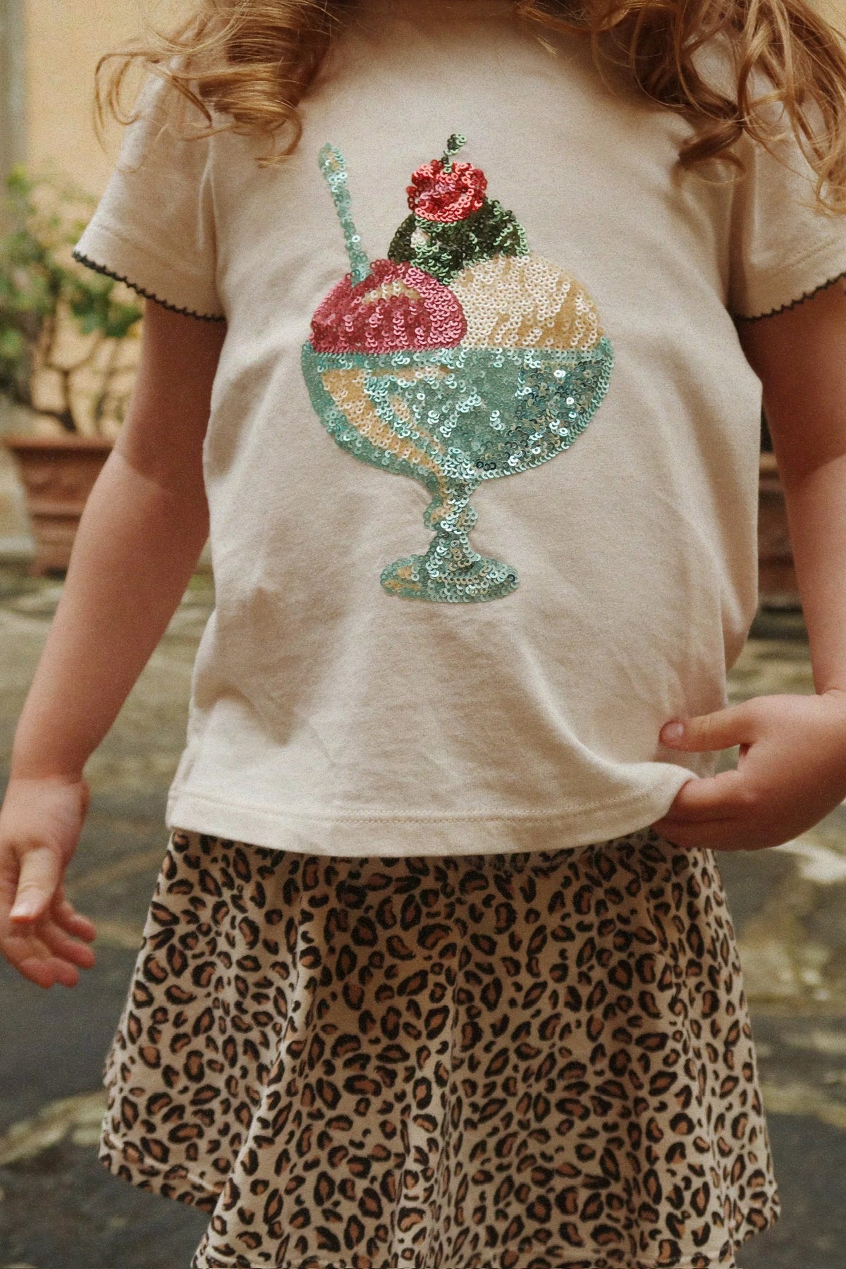 Konges Slojd - Baby T-Shirt FAMO "Buttercream"
