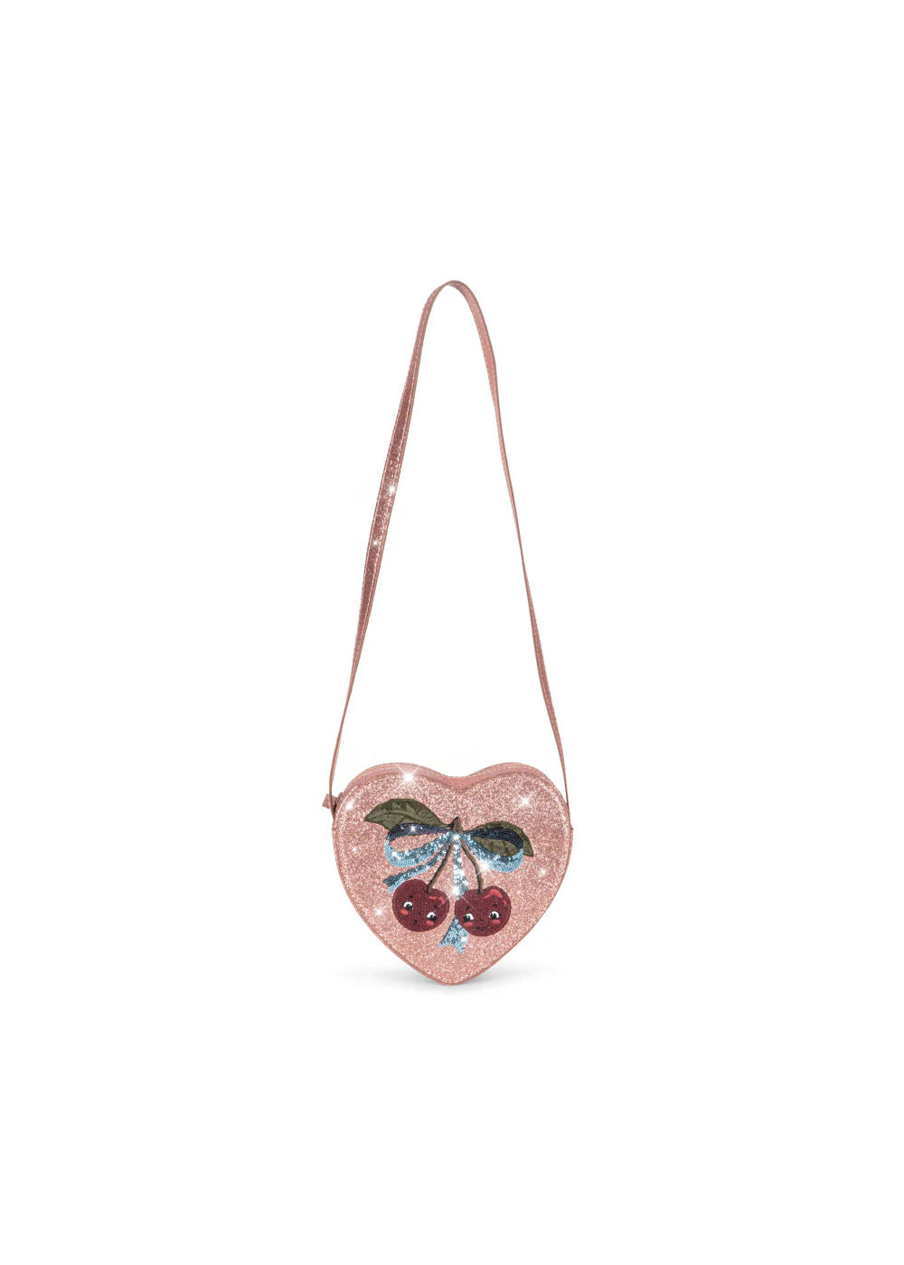 Konges Slojd - Kinder Tasche mit Kirsche, glitzernd