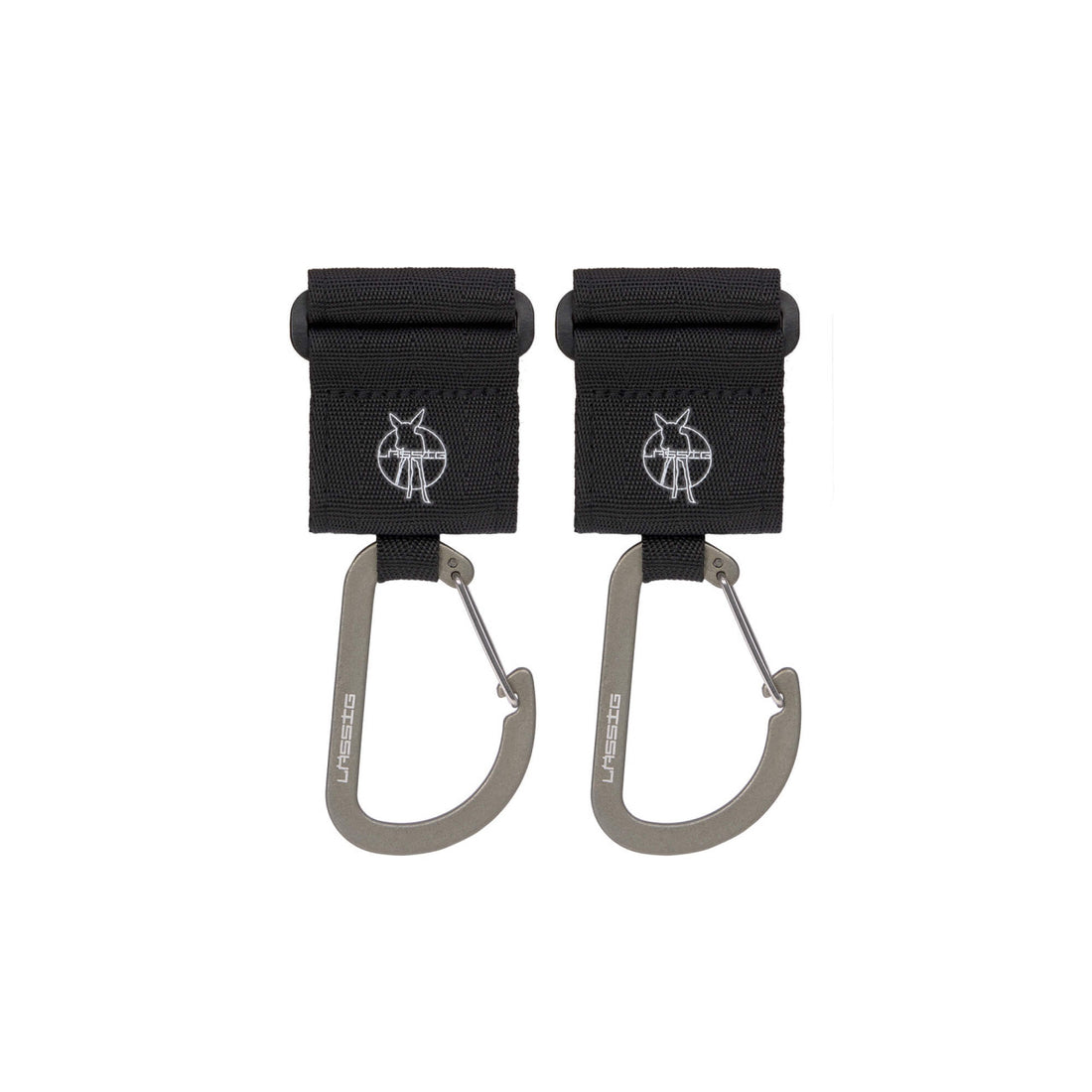 Lässig - Kinderwagenhaken Karabiner schwarz