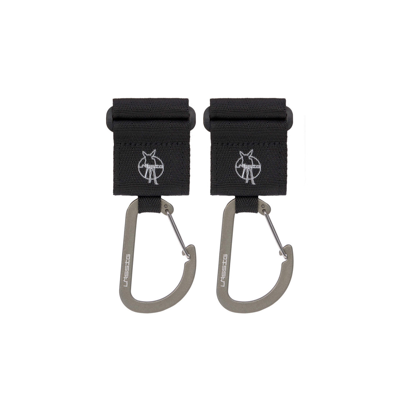 Lässig - Kinderwagenhaken Karabiner schwarz