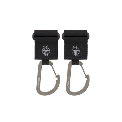 Lässig - Kinderwagenhaken Karabiner schwarz