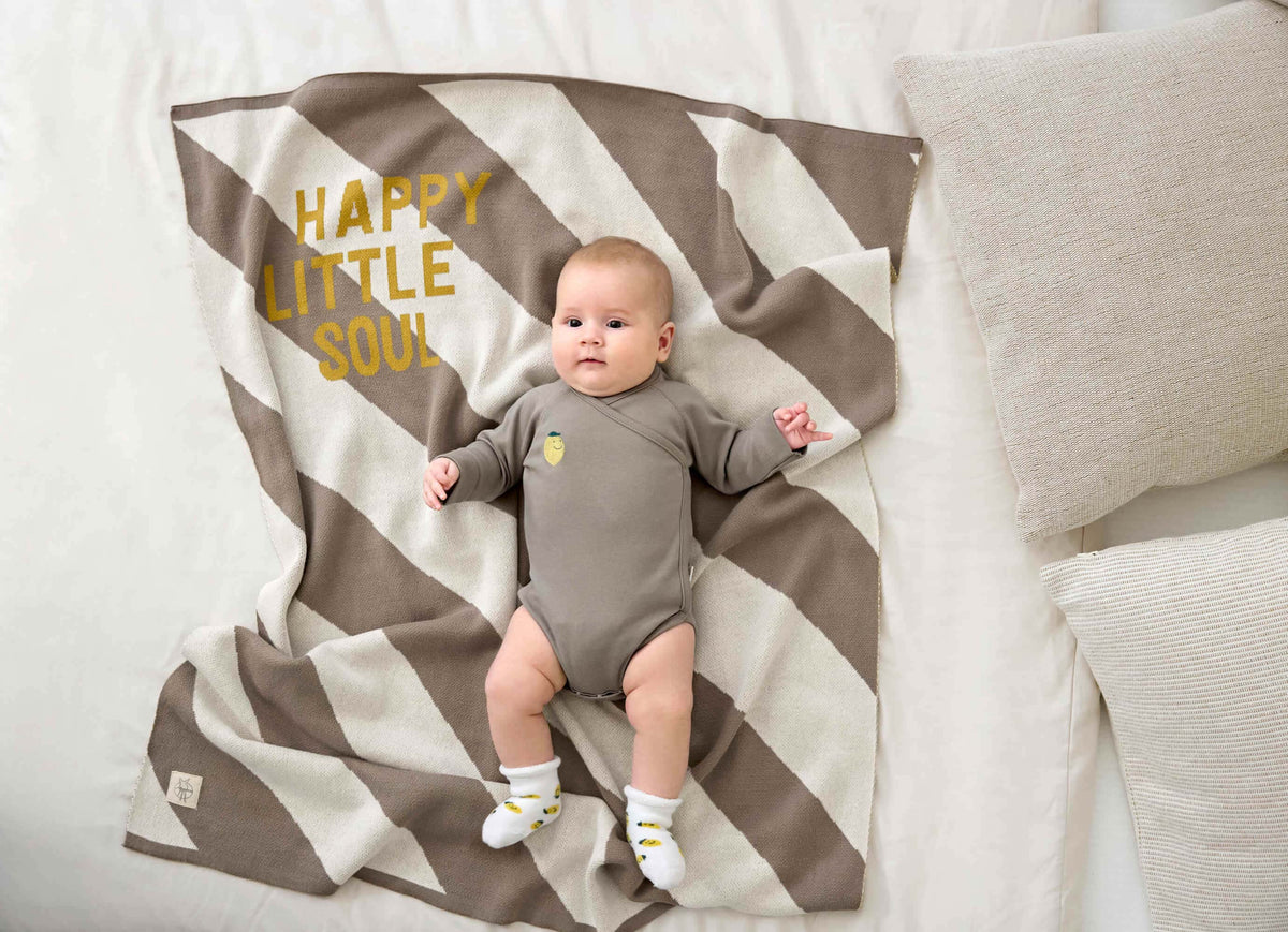 Lässig - Babydecke happy little soul Baumwolle (bio)