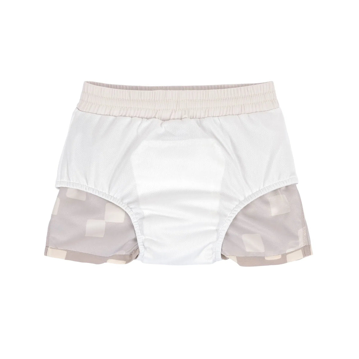 Lässig - Baby/Kinder Badehose kariert grau/weiss