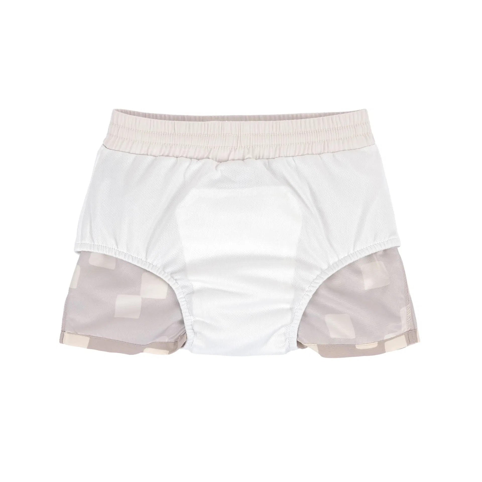 Lässig - Baby/Kinder Badehose kariert grau/weiss